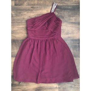 Alfred Angelo Bridesmaid Dress Wine Maroon Size 10